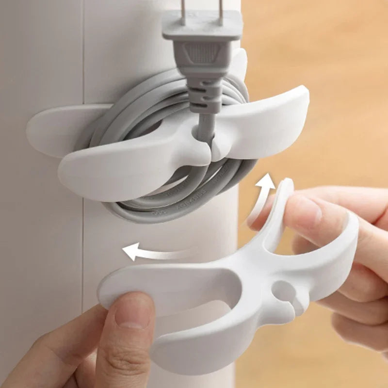 Silicon Cord Winder Cable Management Clip Organizer Tools for Air Fryer Coffee Machine Wire Fixer Kitchen Appliance Cable Holder